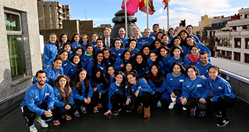 40 jugadoras chilenas en la residencia San Francisco de los capuchinos en León